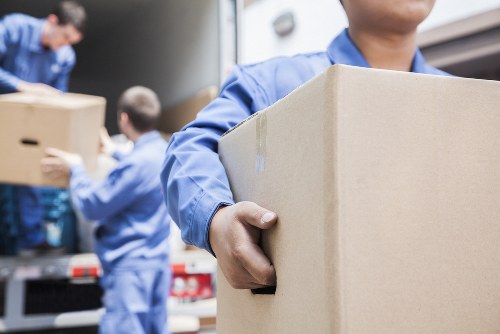 Man With Van S team preparing items safely for a move