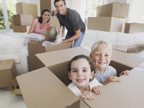 Man with van service assisting with a local household move