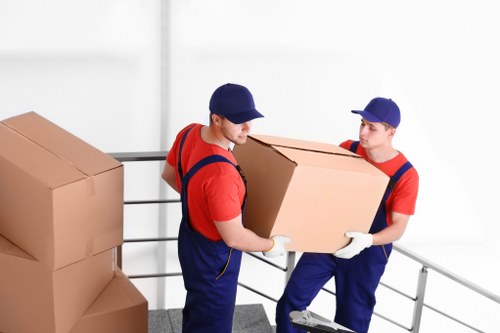 Fragile items packed securely with protective materials