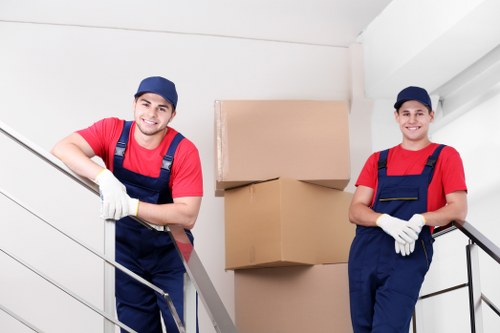 Stacked storage boxes used for moving, shipping, and organization