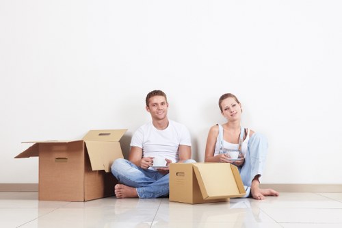 Household furniture removals in S with protective wrapping