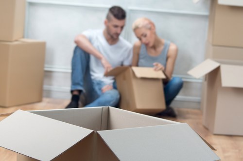 Careful loading process during piano removals in S