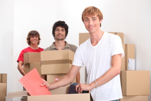 Moving day preparation for house removals in S inside a home
